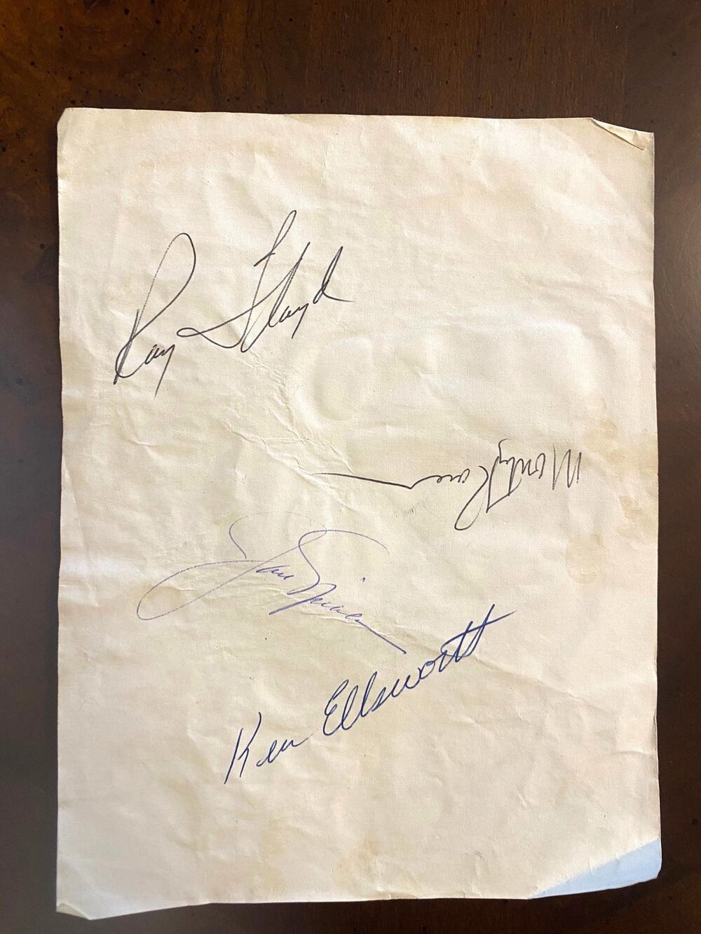 1960's ProGolfer Autographs-Jack Nicholas, Ray Floyd, Monty Kaser, Ken Ellsworth